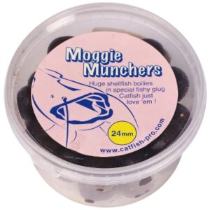 Catfish Pro Moggie Munchers 24mm Glugged Boilies