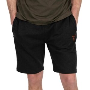 Fox Collection Black & Orange Lightweight Fishing Jogger Shorts
