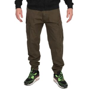 Fox Collection Green & Black Lightweight Cargo Fishing Trousers
