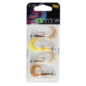 Fox Rage Ultra UV Micro Grub Tail Mixed Colour Loaded Fishing Lure Pack 3g