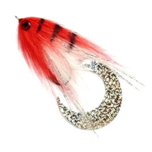 Fulling Mill Paolos Wiggle Tail White & Red Fishing Fly