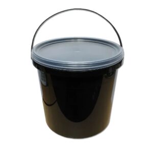 Lemco 5L Black Bucket with Translucent Lid