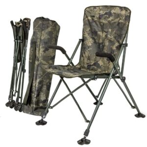 Solar Undercover Camo Foldable Easy Fishing Chair High