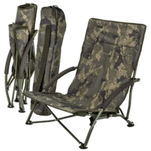 Solar Undercover Camo Foldable Easy Fishing Chair Low
