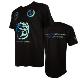 Tackling Minds Ultra Premium Black Fishing T-Shirt