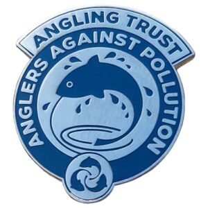 Anglers Against Pollution Enamel Badge, Car and Tackle Box Stickers