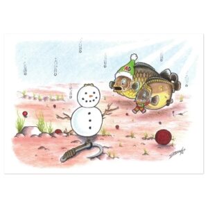 AD Snowman Rig Christmas Card